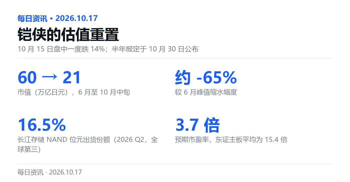 铠侠市值与份额变化
