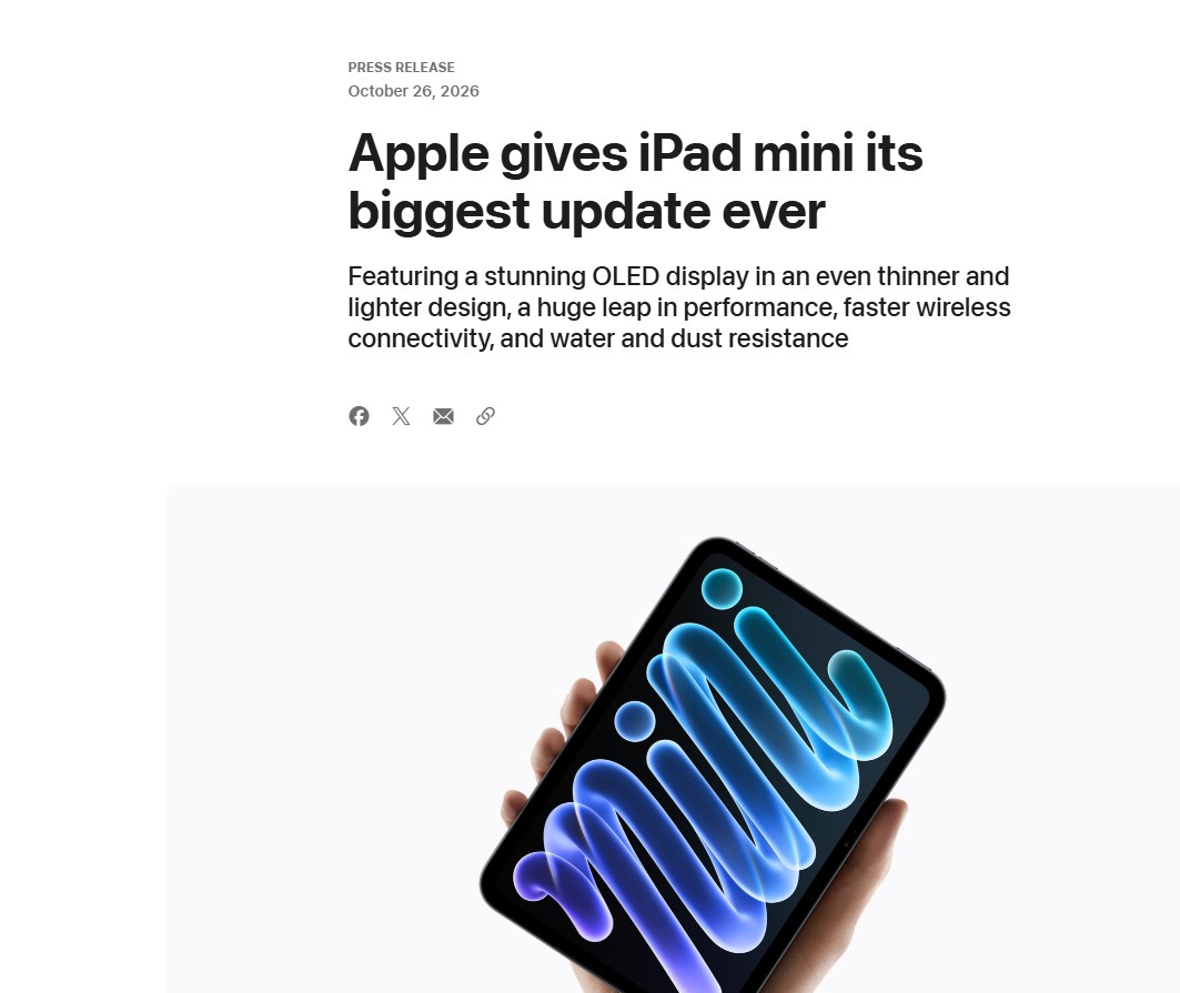 Apple Newsroom 官方发布页