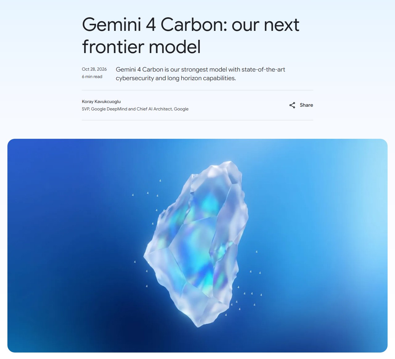 Google 官方博客：Gemini 4 Carbon 发布